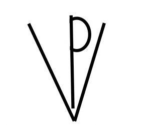 This is a copy of a hand drawn symbol that Wanda sent us as she used to paint or chalk on Warsaw's walls during the uprising