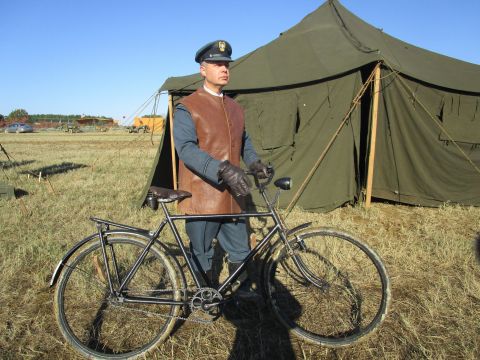 The squadron intel officer was ordered to ride around and find some dry ground.