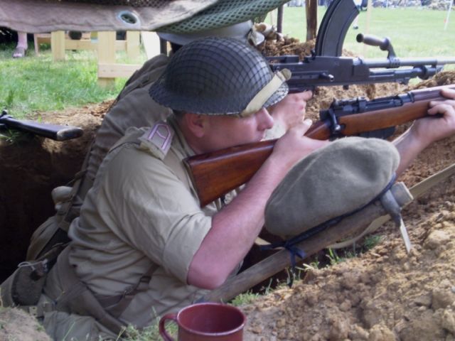 Inside the MG pit Nick dug.