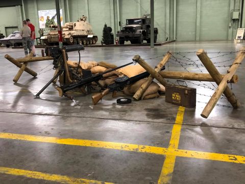 Rear view of our defensive position.