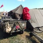 Good view of the rear end modifications on the standard para jeep.